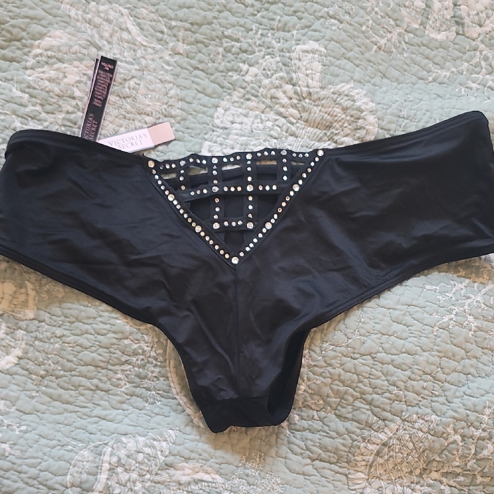 Victoria's Secret Black Studded Panties